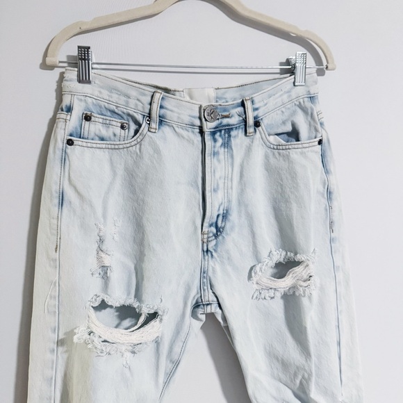 One Teaspoon - Bandits Light Blue Distressed Jeans - Picture 2 of 7